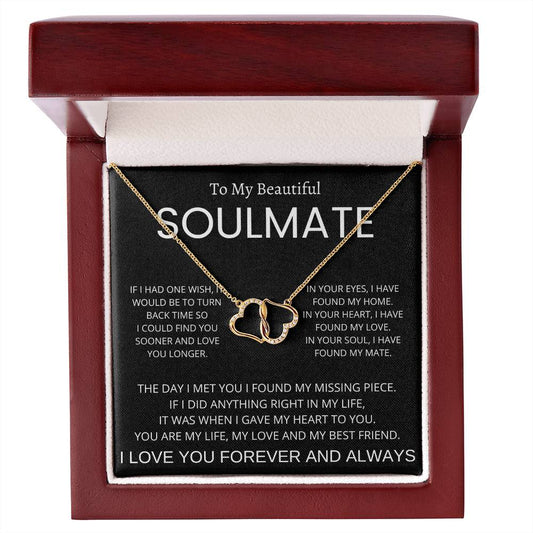 Everlasting Love Necklace With Message Card for Soulmate Wife Girlfriend