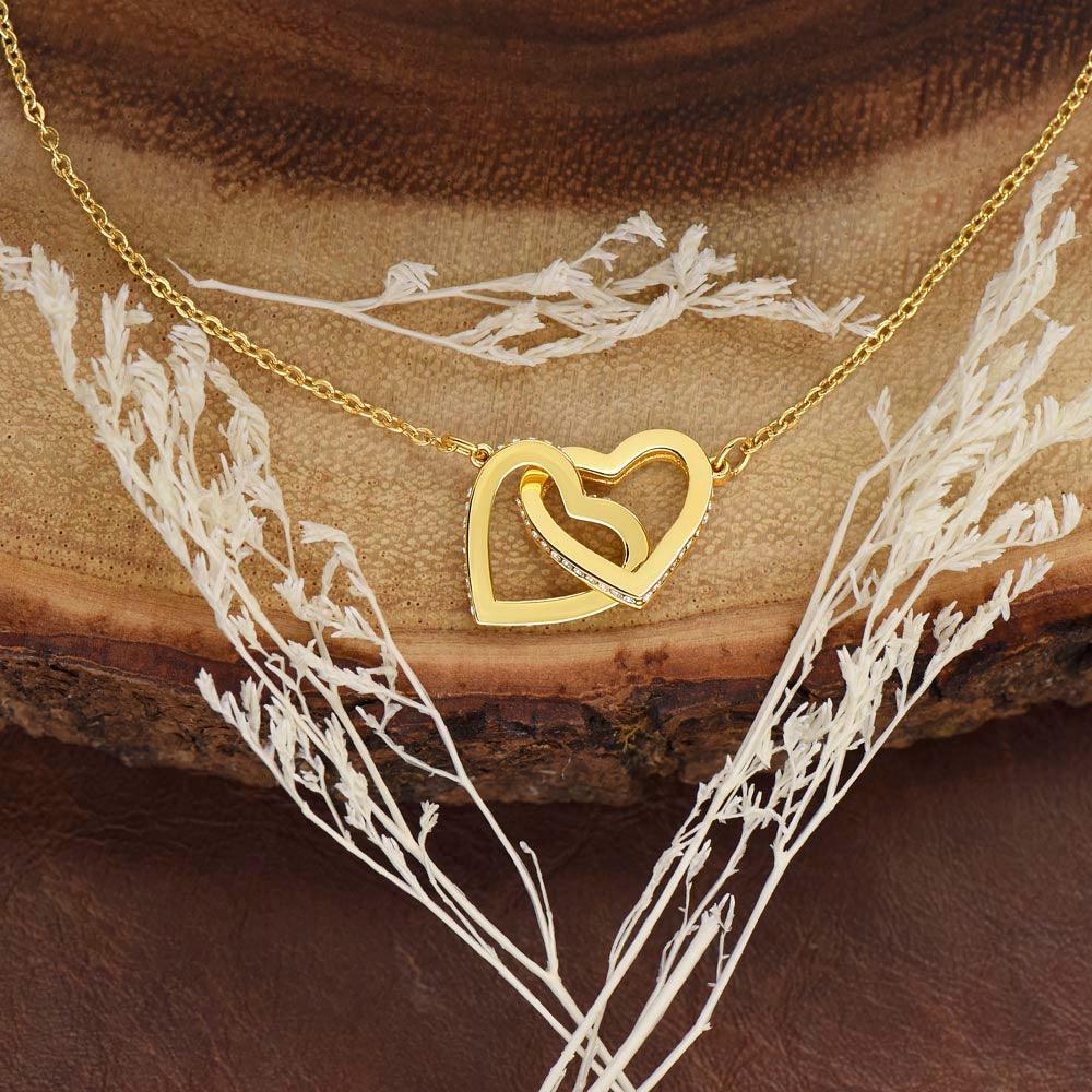 Interlocking Hearts Necklace For Bonus Mom