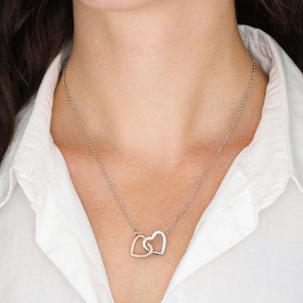 Interlocking Hearts Necklace For Bonus Mom