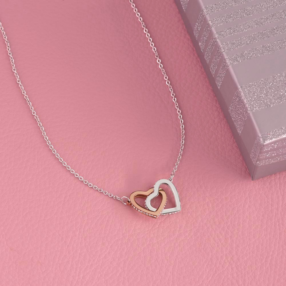 Interlocking Hearts Necklace For Bonus Daughter