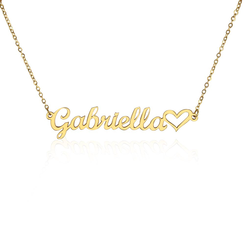 Personalized Name Necklace with Heart MADE IN THE USA!